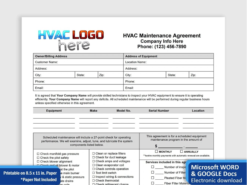hvac contracts